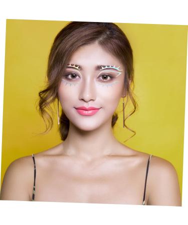 Healeved 6pcs Iridescent Eyeliner Eye Liner Eye Shadow Stickers Face Decals Eyeshadow Transfer Glue - Buy Online on GoSupps.com