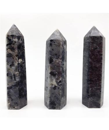 1-Pack of Natural Labradorite Stone Point Hexagonal Pyramid Suitable for Furniture Decoration Crystals Stone Mineral Specimen - Buy Online on GoSupps.com