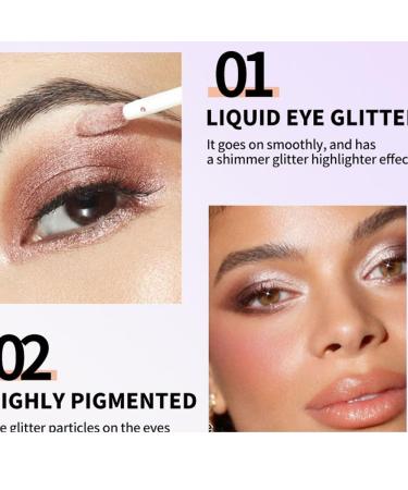 HitCar Holographic Eyeshadow - Intense Shimmer Liquid Waterproof & Long-Lasting Korean Makeup | Richly Pigmented Bling Eye Makeup - Buy Online on GoSupps.com