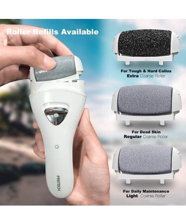 Rechargeable Electric Feet Callus Remover - Professional Pedicure Tool for Dead, Hard, Cracked Dry Skin - Ideal Gift - White - Buy Online on GoSupps.com