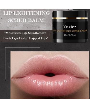 Natural Lip Scrub 20g for Dark and Dry Lips | Smoker's Balm for Men and Women | Exfoliating Moisturizer for Dark Lip Lightening - Buy Online on GoSupps.com