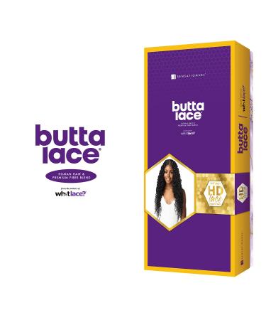 Sensationnel BUTTA Lace Wig - Bohemian 28 (1B) | Extra Wide Front Parting Space | Preplucked Natural Hairline | Human Hair Blend - Buy Online on GoSupps.com