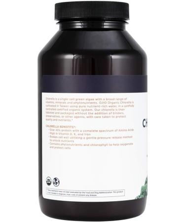 Ojio Premium Chlorella Tablets 100% USDA Organic - 1000 Tablets Bulk Pack | Pure Raw Superfood with Cracked Cell Wall | High Protein & Potency | Kosher Certified | No Additives or Fillers - Buy Online on GoSupps.com
