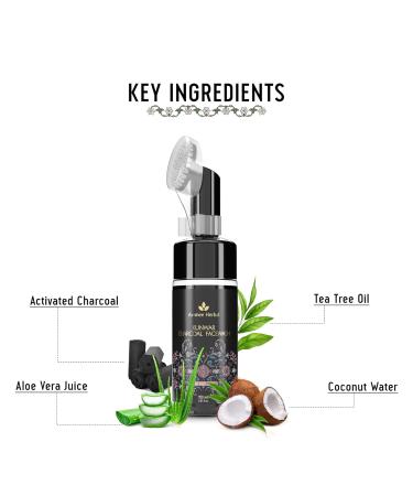 Avi-Mee Kunwar Charcoal Face Wash for Oil & Dust Free Skin | Deep Cleansing with Activated Charcoal & Neem Extracts | Glow From Within | 5.07 Fl Oz - Buy Online on GoSupps.com