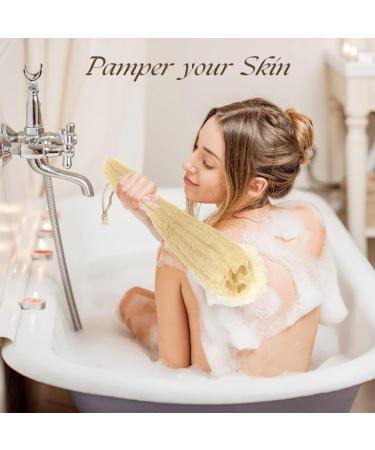 One Whole Egyptian Loofah 100% Natural SPA Beauty Bath Sponge Body Scrubber Puff. Premium Quality Lofa Loofa Luffa Loffa for exfoliating Your Skin. - Buy Online on GoSupps.com