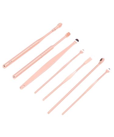 Ear Pick Rust proof Spiral Ear Spoon Enhanced Friction Not Easily Deformed for Removing Ear Canal Dirt(Rose Gold)