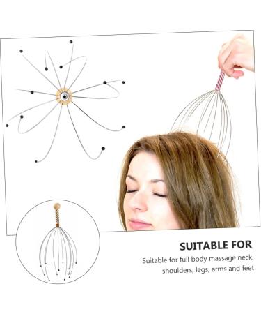 Healvian 12-Piece Multi-Function Massager Tool Set - Hair Thread Scrubber Claws in Steel & Wood | International Shipping Available - Buy Online on GoSupps.com