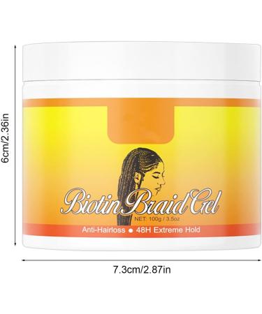 Jomewory Hair Finishing Gel 100ml Braid Gel Hair Fly Away Tamer 24 Hours Braid Hold Conditioning Gel Edge Styling Wax for Fly Away & Edge Frizz Hair - Buy Online on GoSupps.com