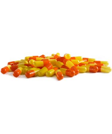 1000 Empty Gelatin Capsules Size 00 Orange/Yellow. Hypoallergenic. Halal. Kosher. Non GMO. Manufactured in North America. - Buy Online on GoSupps.com