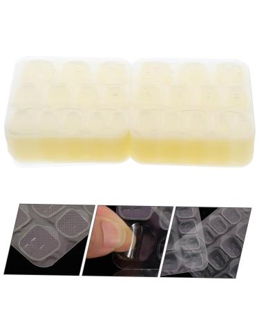 HAKIDZEL 50 Sheets Nail Jelly Glue Press on False Nail Glue Nail Art Stickers Nail Gel Transparent Stickers for Nail Manicure Label - Buy Online on GoSupps.com