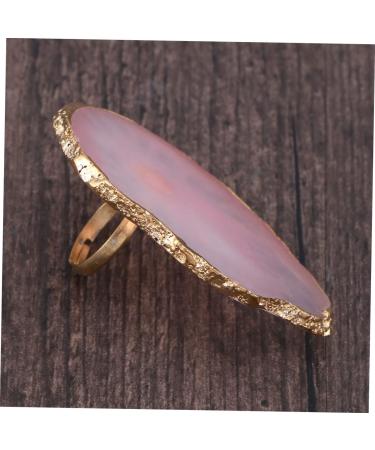 FRCOLOR Nail Palette For Manicure With Golden Jade Agate Texture For Personal Use medium pink - Buy Online on GoSupps.com