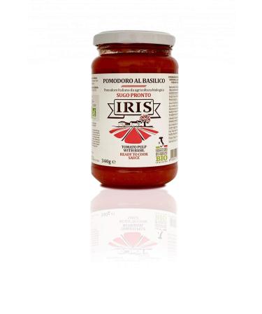 Tomato sauce with organic basil 340g of iris