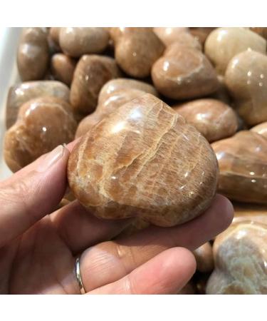 Home Natural Orange Moonstone Heart Stone Specimen Spiritual Crystal Ornament 1pcs Full of Texture (Size : 200-250g) - Buy Online on GoSupps.com