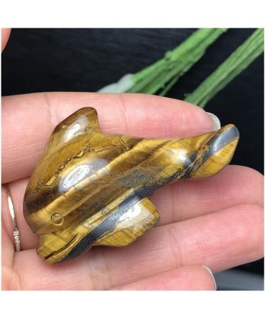 Natural Crystal Natural Stone Carved Tiger Eye Stone Cute Dolphin Rose Quartz Crystal Figurine Stone Statue Power Stone Crystal JZIGTDEM - Buy Online on GoSupps.com