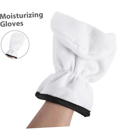 MAGICLULU 1 Pair Maintenance Essential Oil Gloves Heat Hand Cover Wax Warming Gloves Hot Wax Mitts Hand Gloves Spa Hand Care Mitten Paraffin Wax Cherry Blossoms White Flannel Hand Mask 29.00X16.00X1.00CM - Buy Online on GoSupps.com