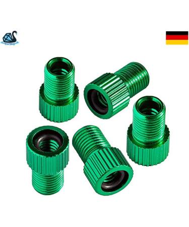 Eva Shop Bicycle 5 Set Valard Adapter - Aluminum Auto Valve Cap for MTB & E-Bikes - German Quality Shipping Worldwide - Buy Online on GoSupps.com