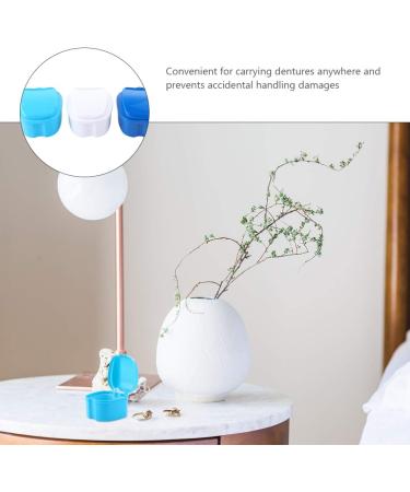 Healeved 3 Series Box Press Container - Durable Bathing & Cleaning Case for Dentures & Prostheses | Travel-Friendly Design - 10x9x7cm - International Shipping - Buy Online on GoSupps.com