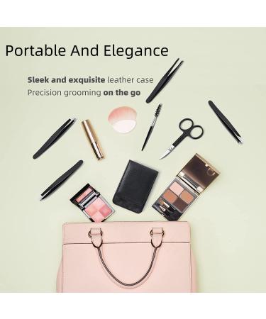 NAYTRU 6 Pack Precision Tweezers Set for Women - Stainless Steel Eyebrow Kits with Case for Shaping and Hair Removal - Buy Online on GoSupps.com