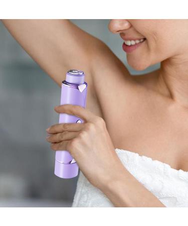 Bikini Shaver Electric Bikini Trimmer Cordless Double Head Body Hair Trimmer Personal Groomer Facial Hair Remover for Underarm Arm Body Face Lilac - Buy Online on GoSupps.com