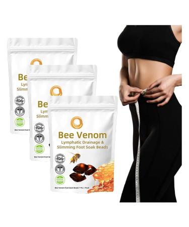 Bee Venom Lymphatic Drainage & Slimming Foot Soak Beads Bee Venom Foot Soak Bee Venom Lymphatic Drainage Foot Soak Beads Aprolo Detoxingherbs Cleansing Foot Soak Beads Relief Relax (3Bags)