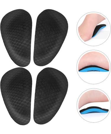 Exceart Foot Vault Support Pads - 2 Pairs Shoe Inserts for Flat Feet & Plantar Fasciitis Relief - Black - Buy Online on GoSupps.com