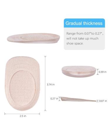 Height Increase Insoles - Gel Heel Pads for Shoes | Cushion Foot Protector | 2 Pairs - Large Size Foot Care Tool - Buy Online on GoSupps.com