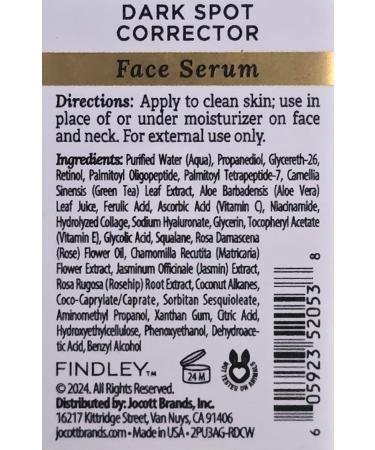 Dark Spot Corrector Face Serum Glycolic Acid & Vitamin C Targets Hyperpigmentation 2 fl oz - Buy Online on GoSupps.com