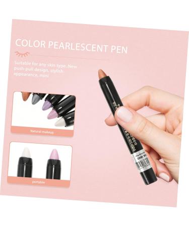 Mikinona 5pcs Pearlescent Eyeshadow Pencil Makeup Pen Women Cosmetics Glitter Eyeshadow Sticks Packing - Buy Online on GoSupps.com
