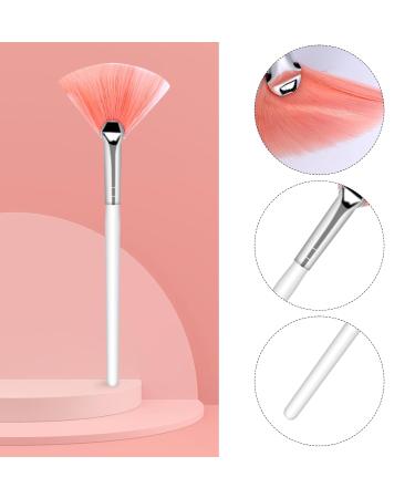 2-Pack Soft Fan Brush Set for Facial Masks | Pink & White Makeup Applicator for Women & Girls - Buy Online on GoSupps.com