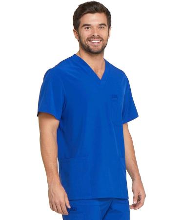 Dickies EDS Essentials Men Scrubs Top V-Neck DK645 - 3XL, Galaxy Blue - Buy Online on GoSupps.com