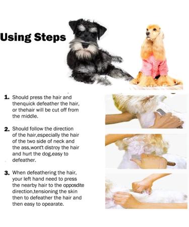 Professional Pet Hair Removal Comb with Wooden Handle - Right Hand Deshedding Tool - Buy Online on GoSupps.com