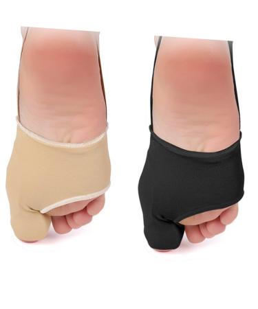 Hallux Valgus Sleeve & Toe Corrector Set - 1 Pair, Black - Toe Separators & Straighteners for Hammer Toe - Hand Cuff Holders - Toe Correcting Tools - 9x6.8cm - Buy Online on GoSupps.com