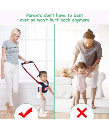 Baby Walking Harness - Adjustable Safety Harness for Infant Walking Learning, Blue - Buy Online on GoSupps.com