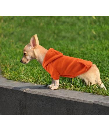 Idepet Dog Sweater - Cozy Orange Puppy Clothes & Warm Coat for Small Dogs & Cats - Buy Online on GoSupps.com