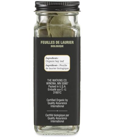 Watkins Gourmet Organic Spice Jar Bay Leaves Non-GMO Kosher 4.9 g - Buy Online on GoSupps.com