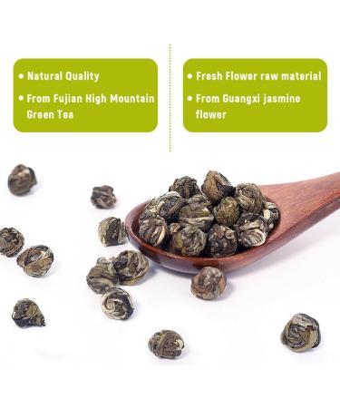 LWXLJMJZC-50 Servings Pure Jasmine Dragon Pearls Tea-Jasmine Tea Pearls-Jasmine Flowers Green Tea-100g/3.53oz 100g(3.520z)jasmine Pearls Tea - Buy Online on GoSupps.com