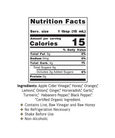 Amazon Exclusive: Shire City Herbals Fire Cider Tonic 16 oz - Wildflower Honey, Apple Cider Vinegar, Organic Raw Ingredients - Paleo, Keto, Whole 30 Approved - Buy Online on GoSupps.com