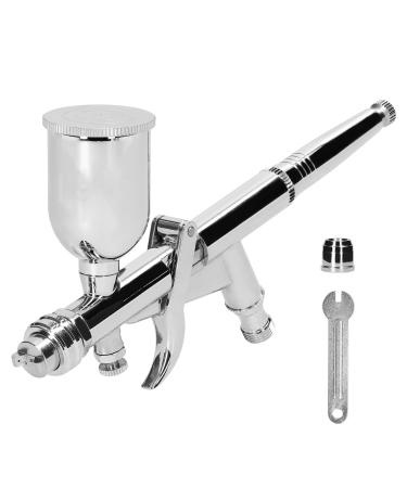 HOYYT Airbrush Kit T217A Airbrush Kit 0.5mm Air Brush Set with 15CC Paint Fluids Cups for Car Model DIY Painting Makeup Nail Art Cake Decorating Design
