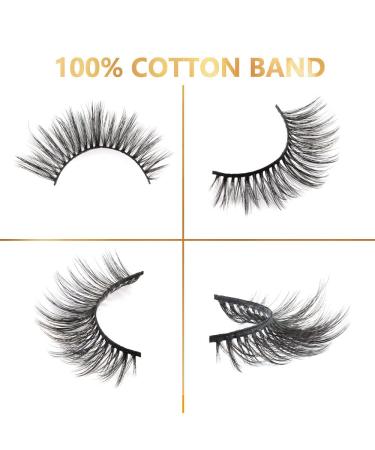 8 Pairs 18mm False Eyelashes Multipack - Natural Look & Fluffy Wispy Faux Mink Lashes - Lightweight Criss-Cross Design - Wholesale No Glue - Buy Online on GoSupps.com