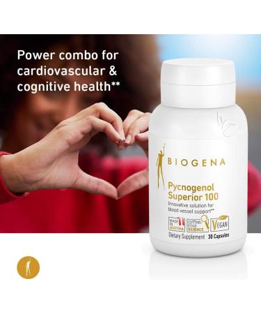 Biogena Pycnogenol 100mg: French Maritime Pine Bark Extract for Circulation Support - Buy Online on GoSupps.com