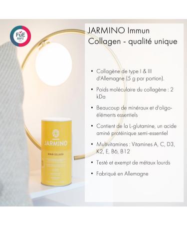Collagen Powder with L-Glutamine - Strengthen Immune System | Vitamins C D Selenium Zinc Ginger Elderberry Vital Mushrooms | 450g Immune Boost Glutamine Powder | JARMINO - Buy Online on GoSupps.com