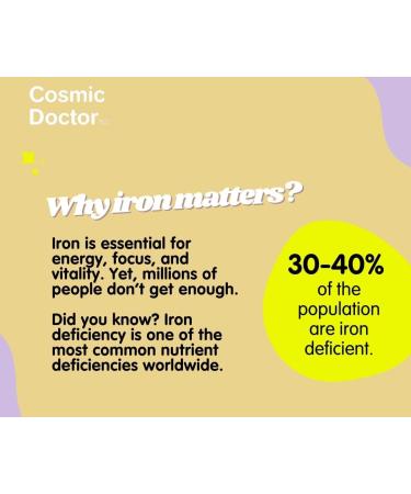 Cosmic Doctor Iron Tea 25 Tea Bags Supports Healthy Energy Levels 100% Plant-based - Buy Online on GoSupps.com