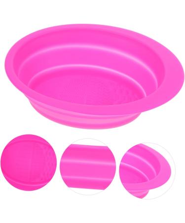 Housoutil Cleaning Pad Makeup Brush Scrubber Pad Portable Washing Tool Cosmetics Brush Scrubber Cleaning Tools Makeup Brush Cleaner Washers Brush Cleansing Pad Cosmetic Brush Fold Silica Gel 14.5x11cm Rosy - Buy Online on GoSupps.com