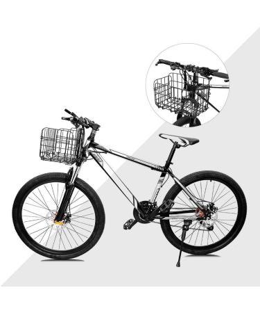 HOMEE Folding Rear Bike Basket - Detachable Front Bag for Mountain Bike - Cargo Rack Accessory - Black - Buy Online on GoSupps.com