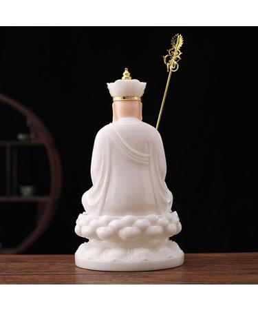 Buddha Statue Artificial Jade Buddha Statue Exquisite Chinese TangSeng Buddha Statue Gift Living Room Office Decorations Lifelike Ksitigarbha Statue Garden Buddha Statues (Size : Small) () - Buy Online on GoSupps.com