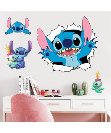Lilo and Stitch 3D Wall Stickers - Kids Cartoon Decals for Nursery and Bedroom Decor | 16.5X23.6 inch - Buy Online on GoSupps.com