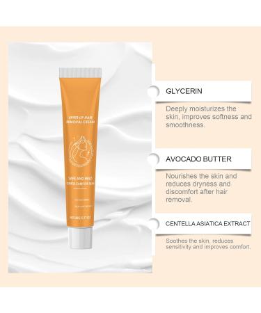 VKaoess Hair removal cream for sensitive skin mild hair removal for face body and intimate areas painless unisex solution for women and men safe for sensitive skin 20g 2 pieces - Buy Online on GoSupps.com