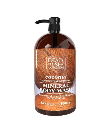Dead Sea Collection Gel Douche au Coco pour Femmes et Hommes Avec Min raux Purs de la Mer Morte et Huile de Coco Nettoie et Hydrate la Peau (1000 ml) Noix de coco 1 l (Lot de 1)