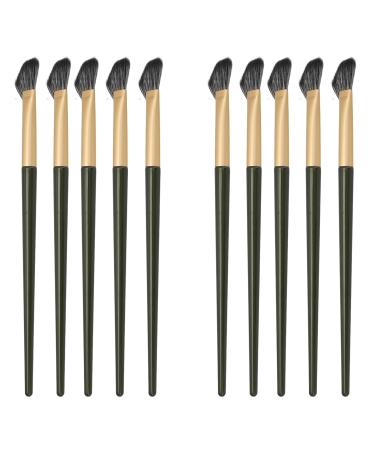 Zetiling 10pcs Soft Black Nose Shadow Brush Set - Professional Ergonomic Eye Makeup Brushes for Perfect Nose Contouring - Buy Online on GoSupps.com