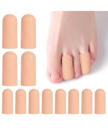 Xumann 12 PCS Toe Protectors for Women Gel Toe Protector Cuttable Toe Caps Prevent Calluses Corn Blisters